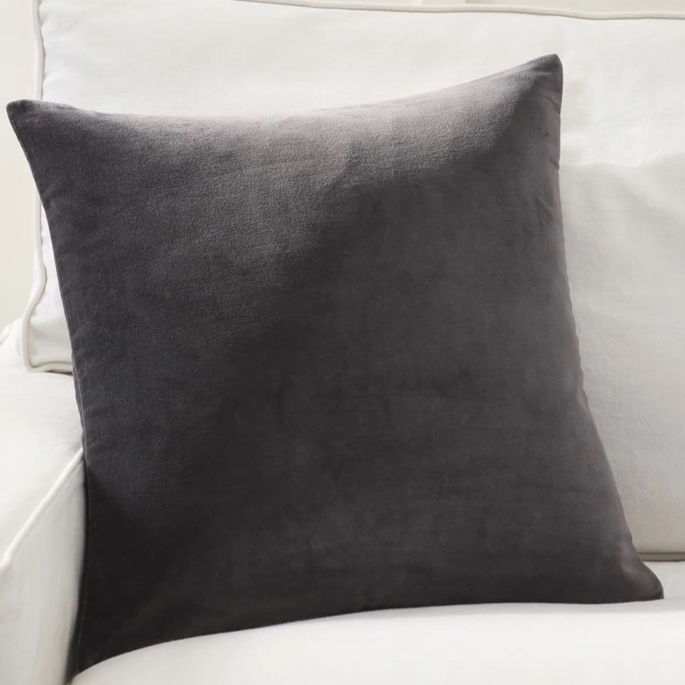 Pottery Barn Steel Blue/Dark Gray Pillow 20” square - Picture 2 of 5